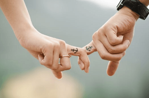 tatouage ancre couple